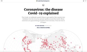 A COVID-19 visual explainer by the South China Morning Post