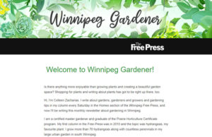The Winnipeg Free Press' gardening newsletter. 