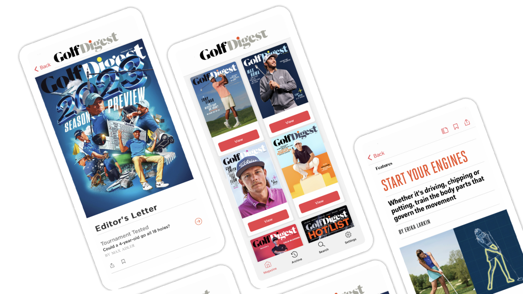 Golf Digest mobile app