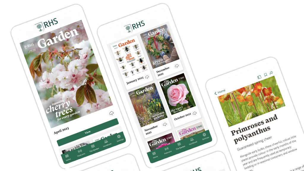 Royal Horticultural Society, The Garden mobile app
