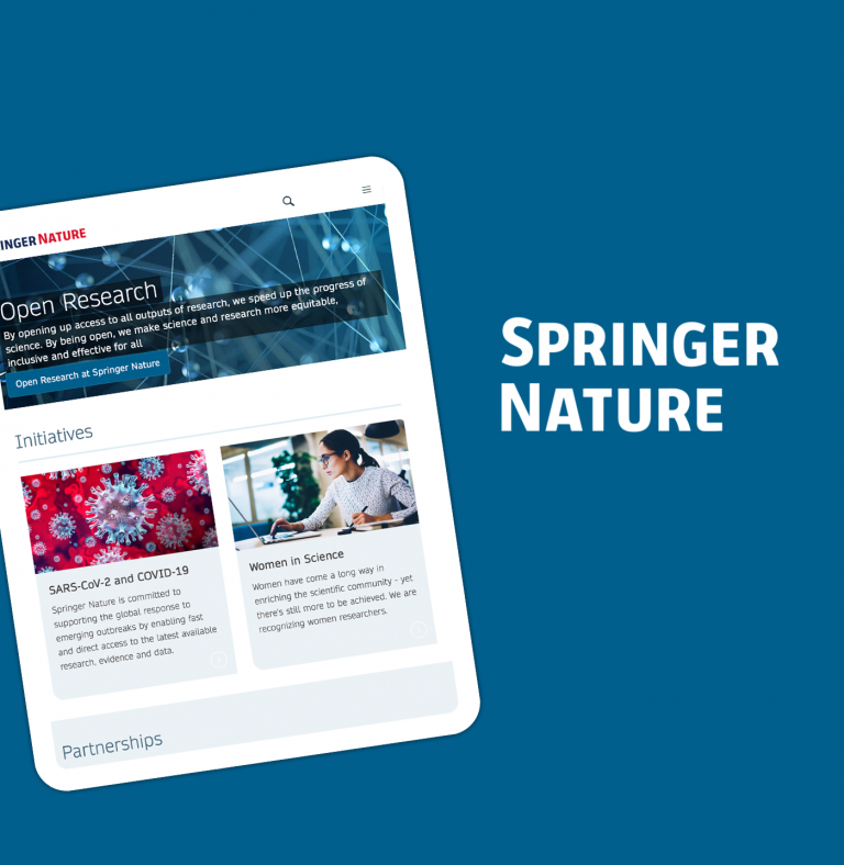 Springer Nature website