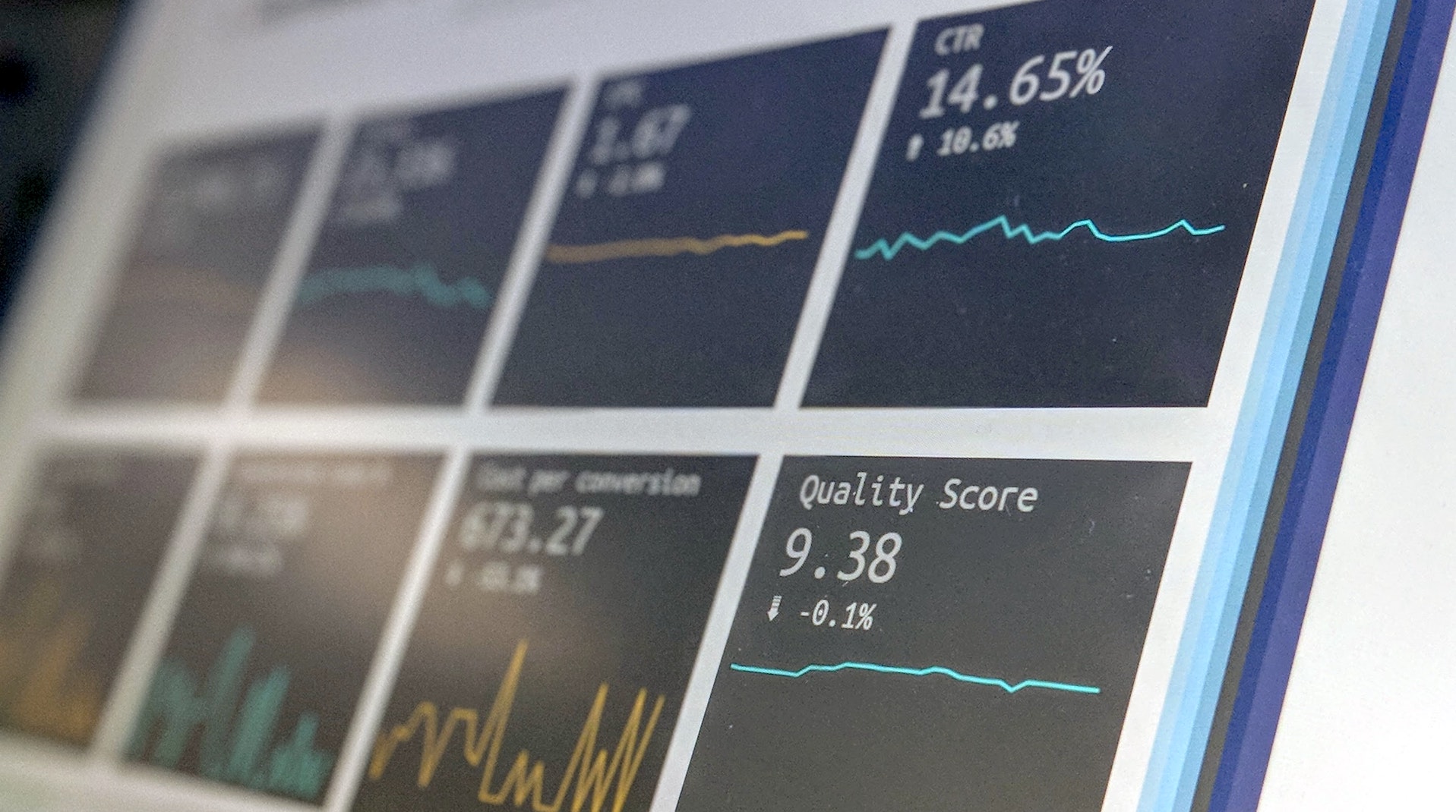 An analytics dashboard. Kleine Zeitung in Austria created a derived metric that distills their four strategic goals into a single score. Photo by Stephen Dawson from Unsplash.