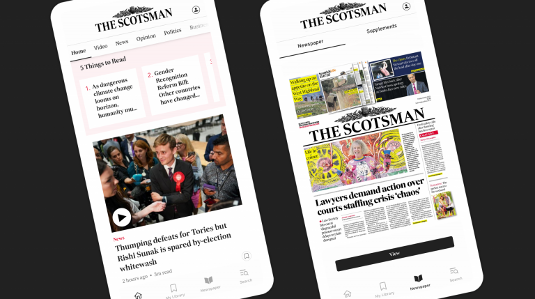 The Scotsman mobile app on Pugpig Bolt