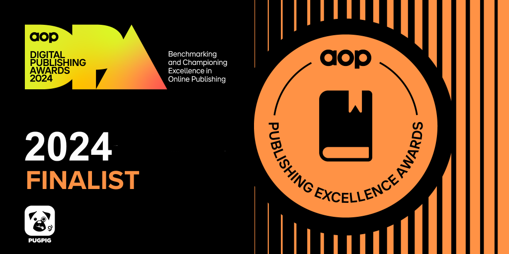 Pugpig shortlisted - AOP awards