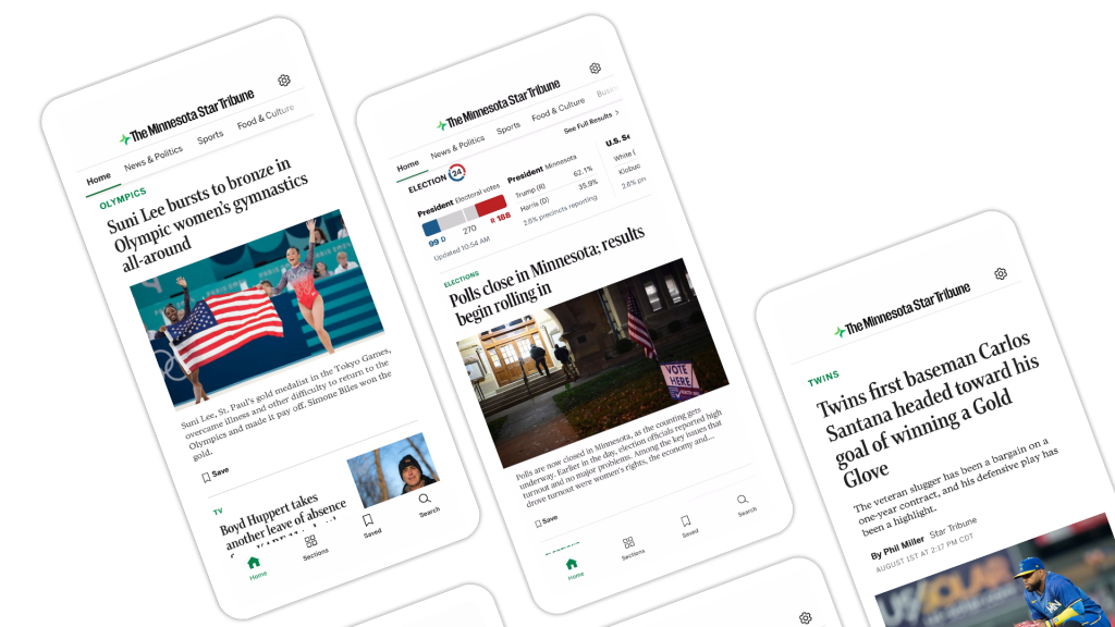 The Minnesota Star Tribune mobile app