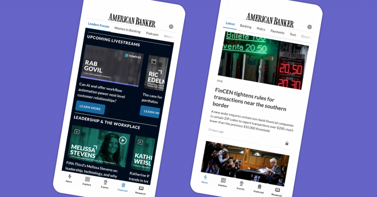 American Banker mobile app