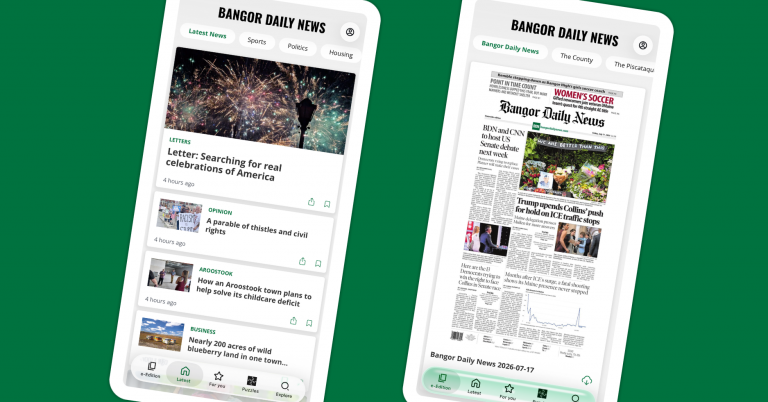 Bangor Daily news launches new mobile app on Pugpig Bolt
