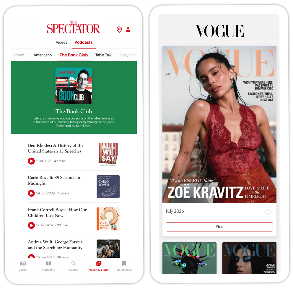 The Spectator, Vogue mobile apps on Pugpig Bolt